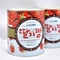 진산 딸기잼 대용량 업소용 통조림 캔 3kg