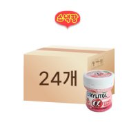 자일리톨 알파 입안촉촉 피치 용기 86g 24개 1박스