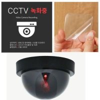 무타공 모형 CCTV 감시카메라 촬영중 스티커 접착