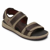 락포트 Rockport 남성용 Lucky Bay 스포츠 3 스트랩 샌들 Tan Nbk 7 Wide226172