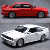 마이스토 브라고 1 24 1988 BMW 3 Series M3 다이캐스트 모형 레트로 세단