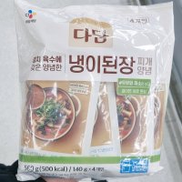 CJ 씨제이 다담 냉이된장 찌개양념 140g x 4입