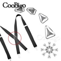 50pcs 삼각형 Suspender 버클 조절 DIY 웨빙 스트랩 클립 가방 수하물 하드웨어 액세서리 금속