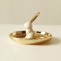 RABBIT 토끼 장식 트레이 보석 보관함 쥬얼리 케이스 보석함