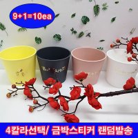 샤인몰 금박레터링 메종포트볼 국산 10개 4칼라색상선택 플라스틱화분커버 싱그러운 봄맞이