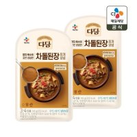 CJ제일제당 다담 차돌된장찌개 양념 145g x2개