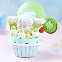 호환 산리오 시나모롤 쿠로미 호환 레고 나노 블록 블럭 Sanrio-카와이 헬로 키티 작은 케이크 시리즈 조립 빌딩