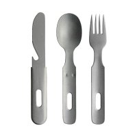 커트리지 커틀러리 양식커트러리 Nagao Tsubamesanjo Camping Outdoor Cutlery Set 3 Pieces Knife Spoon Fork Aged Made