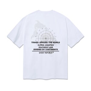 [고스트리퍼블릭] 트래블 프린팅 오버핏 반팔티셔츠 GT-3168 GT-3168black