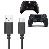 PS 플스 4 듀얼쇼크 XBOX 패드 컨트롤러 호환 마이크로 5핀 충전 USB 케이블  1개