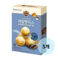 CJ제일제당 백설 오븐용 깨찰빵 믹스 500g 5개