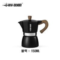 빈티지 커피머신 커피메이커 나무 손잡이 에스프레소 메이커 모카 포트 클래식 2 Moka Pot