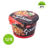 칠갑농산 매운맛 해물수제비 173g x 12개