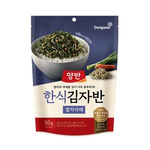 동원 양반 한식 김자반 멸치야채 50g x 25개