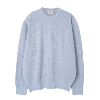 INTHERAW - COTTON RIB KNIT CREWNECK MELANGE