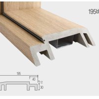 화장실문틀195T 발포문틀195T PVC문틀 선우드 SUNWOOD 베이직 ABS도어