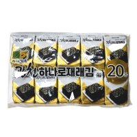 [농협하나로마트] 하나가득광천재래 도시락김 80g (20봉)  1개