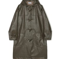 파르티멘토 비건 레더 오버사이즈 더플 롱 코트 Vegan Leather Oversize Duffle Long Coat