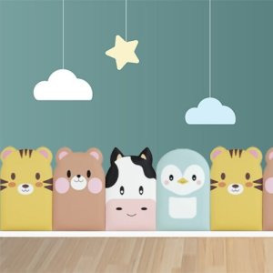 동물벽가드쿠션 방염원단(신상품추가)