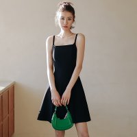 랭썬 Back ribbon short dress