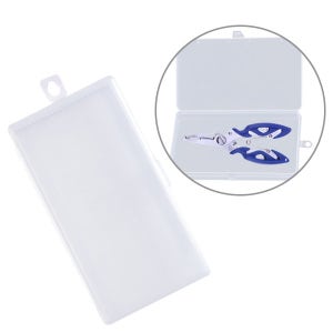 (고리 사각 케이스 B타입 8호) 투명 플라스틱 pp 공구 플라이어 낚시 주머니 홀더 통