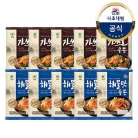 사조 사조대림 가쓰오우동 229 4g x5개 해물맛우동 212g x5개