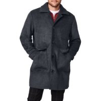 Bernardo 남성 피코트 Longline Wool Blend Overcoat CHARCOAL 자켓 770704