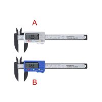 LCD 버니어 캘리퍼스 전자 0-100mm 마이크로미터 측정 눈금자 게이지 인치 재설정 배터리 작동