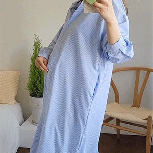 임부복*리비 스트라이프 원피스(수유가능)