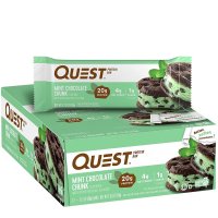 Quest 퀘스트 민트초코 프로틴바 Gluten Keto