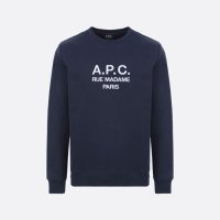 아페쎄 APC 로고 루퍼스 맨투맨 티셔츠 남성 COEBHH 27500 IAJ