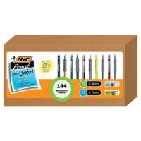 BIC 샤프 2 그립이 매우 - 144개의 버라이어티 벌크 팩 72개의 0 0 LED 연필 다양한