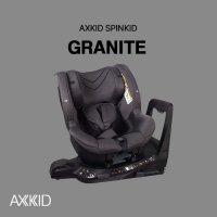 [악스키드]AXKID 스핀키드 SPINKID 아이사이즈 스웨디시 카시트_그래닛 그레이