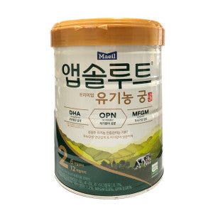 매일유업 매일유업 앱솔루트 프리미엄 유기농 궁 2단계 800g3개 이중안전포장