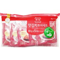 대상 종가집 맛김치 투어세트 80g x 5개입