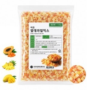 건과일믹스 1kg 건조열대과일 파파야 파인애플 망고 요거트 베이킹 토핑