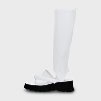 [네거티브쓰리],Draping Puff Sandals WHITE