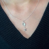 [이지띵즈]Two Row Pandent Necklace