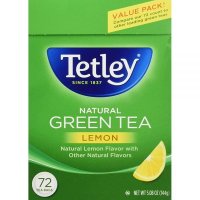 Tetley 천연 녹차 레몬 티백 72개 열대우림 동맹 163845