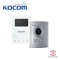 코콤 KCV-436W+KC-C71_공동현관_세대현관_문열림기능_현관카메라_비디오폰