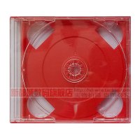 홍콩 원래 수입 CD 레드 박스 CD 디스크 박스 박스 투명한 빨간 CD 빈 상자 빨간 4CD 박스 두꺼운 상자