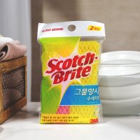 3M 기획상품3M 스카치 브라이트 그물망사 수세미 2P SH