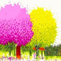 거실액자 그림그리기세트 행운의 나무 셀프 유화 페인팅 캔버스 색칠