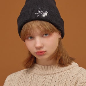 [꼼파뇨] Geppetto 자수 비니 블랙 FZ910317