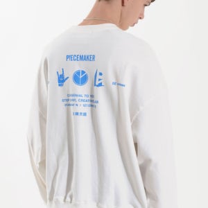 [피스메이커] PM ICON SWEAT SHIRTS (IVORY) 401060154