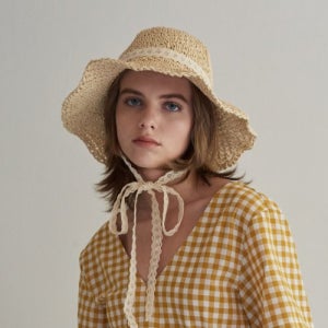 [마네스] 뮤흐 라피아햇 (2컬러) P00000IW