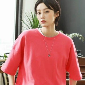 [제멋] 에디 오버핏 반팔티셔츠 코랄 KJST2189 1746057
