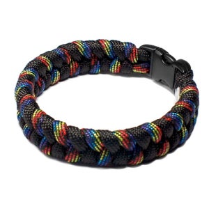 [마크-4] PARACORD (BLACK RAINBOW) PARA STRIPE