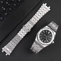 Audemars Piguet AP ROYAL OAK 15400 26331 15500 솔리드 스테인레스 스틸 시계 밴드 남성용 발찌 액세서리