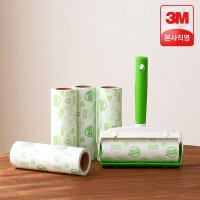 3M 돌돌이 테이프클리너 핸들 리필 5개 머리카락 먼지 청소 테이프 밀대 스카치브라이트